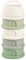 BÉABA, Boite doseuse de lait empilable, 100% hermétique, 4 compartiments, Made in France, Grande contenance, Usage Evolutif Cotton white/Sage green