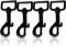 4 Stück Haken mit Drehgelenk für Hundehalsband, Karabiner Hundeleine, Karabinerhaken mit Drehgelenk, Robusten Karabinerhaken Hundeleine, Schnalle Drehgelenk Karabinerhaken, Schwarz
