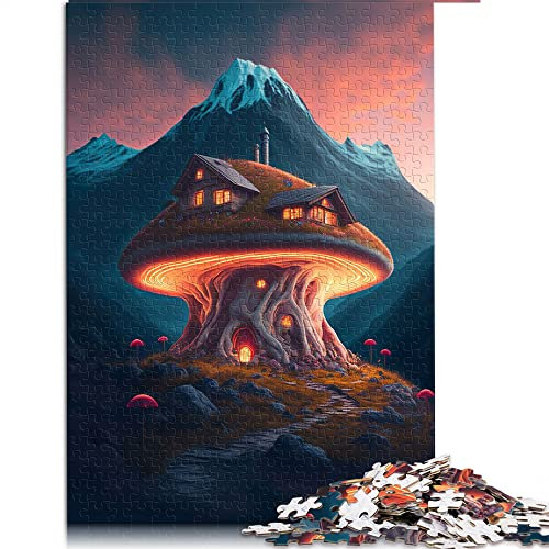 1000 Teile Puzzle Fantasy Pilz Puzzles für Erwachsene Papppuzzles Lernen Lernspielzeug Familienspiele (Größe 26x38cm)