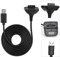 Cable de Carga 2 en 1 de 1,5 M, Carga Rápida, Salida Duradera y Estable, Compatible con el Controlador Xbox 360 (Negro)