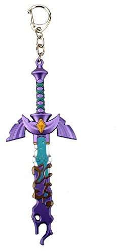 Porte - Clés Z Tears of The Kingdom Pendentif Anime Z Master Sword Métal Porte - Clés Sac Clé De Voiture Accessoires 9cm
