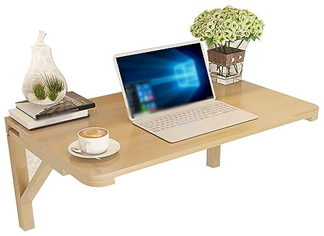 CHEMYO Klappbarer, an der Wand montierter Klapptisch, an der Wand montierter Drop-Leaf-Tisch, klappbarer Computertisch, klappbarer Wandtisch, platzsparender Klapptisch für die Küchenbar (Größe: 12