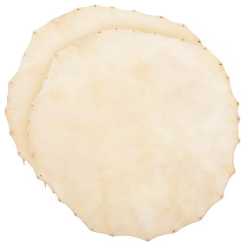 Abaodam 2 Stück Trommelhüllen Aus Leder Für Afrikanische Trommeln Mit Trommelbeschlägen Und Trommelfellen Als Percussion-teile Und Musikinstrumentenzubehör in Paarform Für Handtrommeln