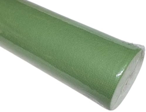 PuntoCasaStore Rouleau TNT de 80 cm x 20 mètres - Nappe jetable couverture intérieure extérieure table fête cérémonie événement fleurite (vert mousse, 80.00)