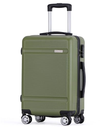 VERTICAL STUDIO 20 Handgepäck Koffer, abschließbarer Hartschalen-Trolley. Reisegepäck, Bordgepäck (H×B×T): 54 cm × 38 cm × 21 cm, für Flugzeugreisen (Jönköping grün)
