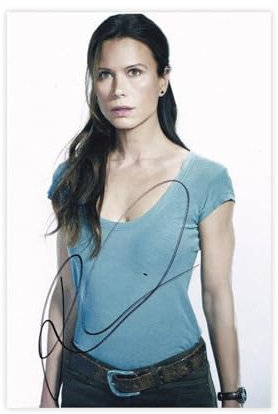 Jdekaec Rhona Mitra Autogramm auf Leinwand, Poster, Schlafzimmer-Dekor, Sportlandschaft, Büro, Raumdekoration, Geschenk, ungerahmt, 30 x 45 cm
