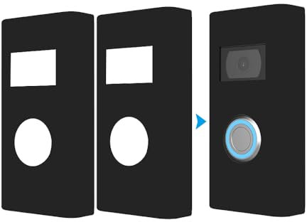 Silikon Skin Satz Kompatibel mit Ring Video Doorbell 2nd Gen / Ring Doorbell Battery Plus--Schutzhülle aus Silikon Schützen Ring Doorbell vor direkter Beeinträchtigung durch Sonnenschein, UV & Wetter