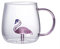 Kollections4you 3D Flamingo Glass Mug/Cup Animals Collectable Item 400ML