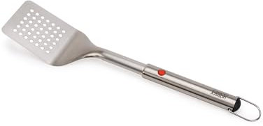 Joseph Joseph GrillOut Spatule BBQ en Acier Inoxydable, Rétractable pour Rangement Compact, Tête Fendue, Facile à Nettoyer, Boucle de Suspension