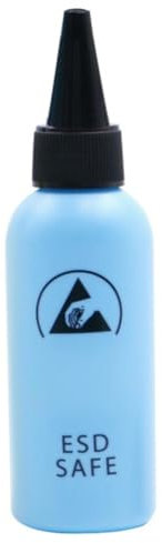 Qusedwey 1pcs 60ML ESD Dispenser Plastic Solvent Bottle High Quality Leak Proof Needle Bottle for Glue Removal,Blue