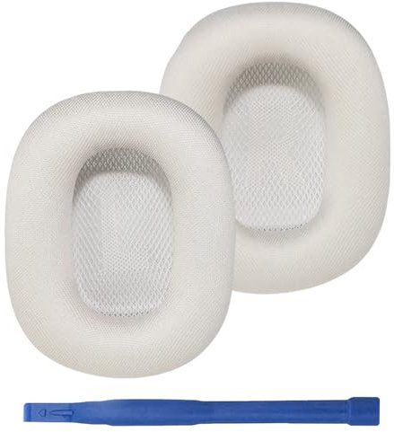 Adhiper Verbesserte Ersatz-Ohrpolster für AirPods Max Kopfhörer (2024 Neue), Ohrpolster aus Mesh-Gewebe mit Memory-Schaum und Magnet, Bequem, Atmungsaktiv, Frische Farbe (Polarstern)