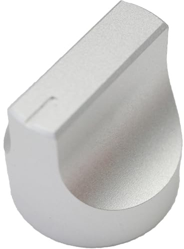 6mm Round Hole Large Solid Aluminium Duckbill HiFi Amplifier Control Knob (Silver)