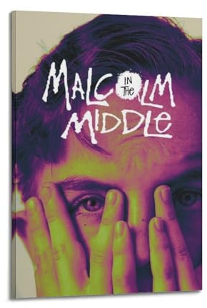 HAUEYQWUEGG Malcolm In The Middle Poster Ästhetische Wandkunst Leinwand Vintage-Poster Dekorative Malerei Für Die Raumdekoration 08x12inch(20x30cm) Frame-style