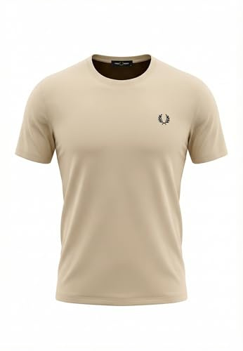 Fred Perry Ringer T-Shirt, Herren T-Shirt - XXL