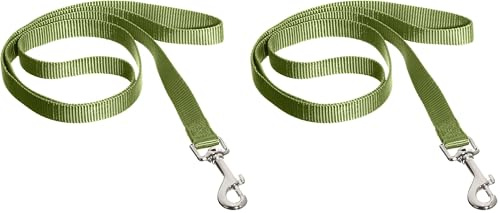 Nobby Leine Classic, lindgrün L: 120 cm, B: 10 mm, 1 Stück (Packung mit 2)