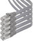 3,0 m - gris - 5 pièces Câble plat CAT.7 Gigabit Ethernet LAN (RJ45) câble réseau câble brut (10Gbit/s) câble d'installation plat mince compatible avec Cat.5 - Cat.5e - Cat.6