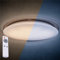 proventa® LED-Sternenhimmel Deckenleuchte Ø 60 cm mit Fernbedienung, 45 Watt, Lichtfarbe von 3.000-5.500 K einstellbar, stufenlos dimmbar, Nachtlichtfunktion