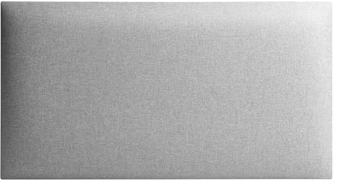 softwalls Wandpolster Savona Webstoff I 60x30 cm I Wandkissen I Wandpaneele in Silber 18 I Oeko-TEX I Handgefertigt EU