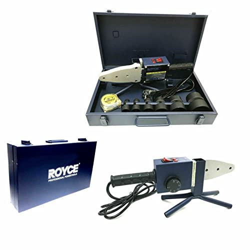 Polifusore Saldatore Professionale 1600W per Tubi PE-PP-PVC-PVDF – Temperatura Regolabile 50‑300°C – Con 6 Matrici e Accessori in Valigetta – Saldatrice per Impianti Idraulici e Termici