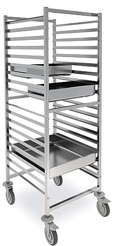 Chariot Haut de Transport GN 2/1 Renforcé en Inox - Distform