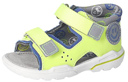 RICOSTA Baby Jungen Sandalen Franky,Kinder Lauflernschuhe,WMS:Mittel,waschbar,Freizeitschuhe,offene Schuhe,Strandschuhe,Kiwi/Kobalt (740),24 EU