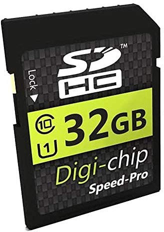 Digi Chip Carte mémoire SDHC Classe 10 pour appareils photo numériques Kodak PixPro FZ55, FZ45, AZ901, AZ652, AZ405, AZ255 32 Go
