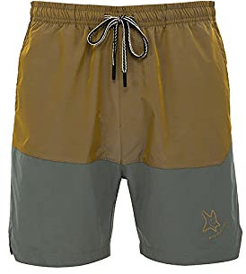 Cinq Points Couleur Fitness Loose Contraste pour Hommes Shorts Sports Summer Running Pantalon Masculin Portefeuille Biker avec Chaine