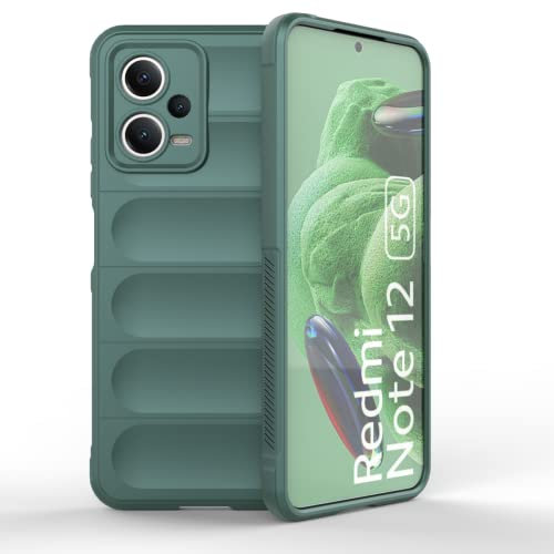 RankOne Airbag Funda de Silicona Líquida para Redmi Note 12 Pro+ 5G / Redmi Note12 ProPlus (6.67 Inches) - Verde