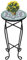 puraday Beistelltisch Tisch Blumenständer Beistelltisch Metall Mosaiktisch Garten Mosaiktisch Rund Gartentisch Wetterfest Beistelltisch Outdoor Gartentisch Rund Gartentisch Mosaik Bistrotisch Grün