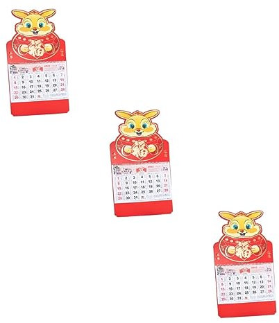 Ciieeo 3st 2023 Jahr Des Hasen-kalenders Jahreskalender Monatskalender Monatlich Chinesischer Mondkalender 2021 Kalender Und Persönliche Organizer Weißer Karton Haushalt China Daily Büro