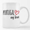 Huuraa Tasse Portugal my love Geschenk 330ml Weiß Portugal Präsent