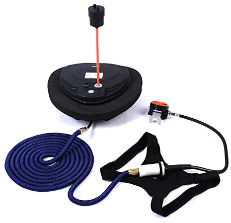 TUXING Tauchen Ventilator, 5 Stunden wasserdicht tragbare wiederaufladbare Tauchflasche, Tauchen ohne Flaschen, 45 ft Schlauch & Tauchen Atemregler, Octopus Hookah mit Mundstück