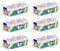 Acan Tradineur - Pack 6 Mini Cajas de almacenamiento transparente - Fabricado en plástico - Contenedor para almacenarbotones, hilo o alimentos - 3,8 x 12 x 8 cm - 200 Ml