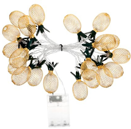 Uonlytech 1 Saite Ananas-Lichterketten bürobeleuchtung weihnachtsdeko Ananaslicht 20 LEDs Weihnachtsschmuck Partybevorzugung LED Lichter Weihnachten schmücken Laternenpfahl