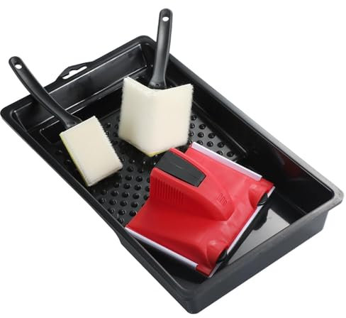 Trim Paint Brush, Paint Edger Roller, Edge Painting Tool, Click System Paint Pad Set, High Corner Edger Brush Capacity Fabric For Rapid And Accurate Coverage Emulsion Paints