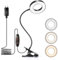 One Fire 48 LED Leselampe Bett Dimmbar, 3 Modi & 10 Dimmstufen USB Klemmlampe Bett mit 10W Adapter,40cm & 360° Flexiblem Leselampe Kinder Leselicht Kinder Bettlampe Reading Light Leselampe Buch Klemme