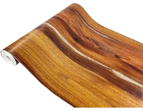 DecoMeister Vinilo Autoadhesivo Imitación Madera Acacia Papel Adhesivo Para Cocina Encimera Puertas Lámina Para Muebles Pegatina Decorativa Decoración Rollo Para Forrar 67,5 x 100 cm Por Metros