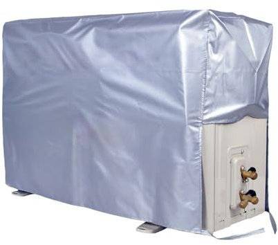 Housse de climatisation extérieure, housse étanche pour climatiseur fenêtre extérieure, housse de protection contre la poussière, la neige, protection solaire (90 x 60 x 35 cm)