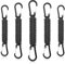 Lusofie 5 Stück Paracord Schlüsselanhänger Karabinerhaken D Ring Schlüsselband mit Karabiner Geflochtenes Lanyard Schlüsselring für Camping Wandern Angeln Reisen