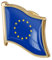 1pc Europäische Union Flagge Pin Abzeichen Metall Emaille Anstecknadel Brosche Europäische Union Der Flagge Abzeichen Flagge Brosche Pin Zubehör