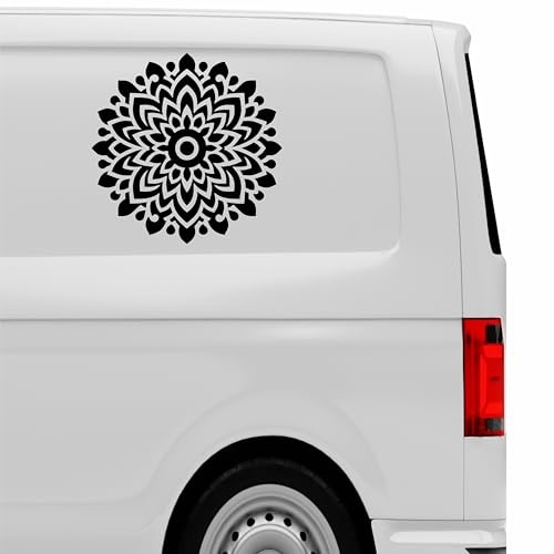 KLEBEKÖNIG Wohnwagenaufkleber Wohnmobil - Mandala - Goa Psy Autoaufkleber Spruchaufkleber Sticker Aufkleber Camper