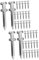 Gatuida 2 Set Chiodi Scarificatori Per Da Giardino Aeratore Per Prato Traino Spazzatrice Dietro Kit Da Giardinaggio Chiodi Aeratore Metallo Molletta Per Scarpe Aeratore 26 Pezzi * 2