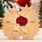 Personalisiertes Holzkunstpuzzle der Bärenfamilie mit 1-8 Familiennamen | Bärenskulptur aus Holz als Desktop-Dekoration Ornament für Zuhause Tischdekoration, Mama Großmutter (Igel)