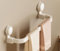 LNGFSH Porta Asciugamani Bagno Plastica Ventosa Senza Foratura Portasciugamani da Parete in Alluminio, Porta Salviette Bagno Cucina, Porta Asciugamani (Singolo,43cm)