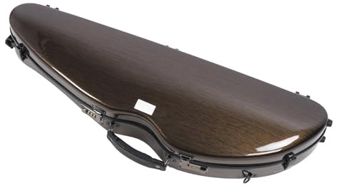 Custodia per violino 4/4, custodia rigida per violino in fibra di carbonio marrone Custodia leggera per violino 4/4, borsa musicale per violino con tracolla e blocco con password