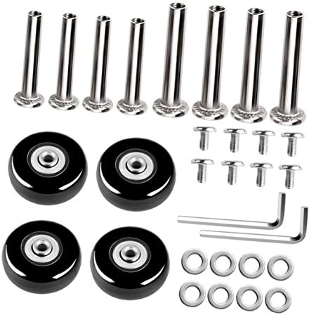 Veemoon Ersatzräder Für Gepäck Gummiräder Als Lenkrollen Für Koffer Robuste Kofferräder Als Reparatur-werkzeugsatz Hohe Tragkraft Bis Passend Für Gepäckkoffer Und Einkaufswagen