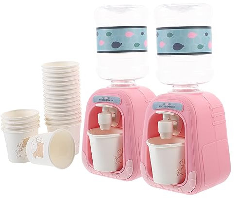 Genérico 1Juego Mini de Bebidas Juguete de Simulación de Mini Dispensadores Vasos Desarrollar Creatividad y Coordinación