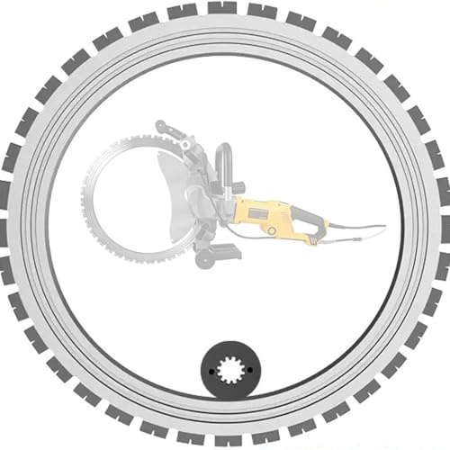 Lame de scie spéciale pour scies annulaires à béton, 400 mm/500 mm. Accessoire pour machines de découpe de pierre, profondeur de coupe 290 mm/390 mm, pour pierre, acier d'armature, brique 400mm