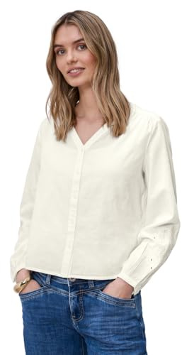 Street One Damen Bluse mit V-Neck und Stickerei