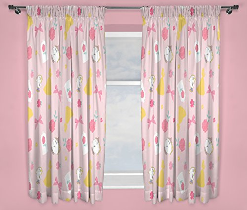 Disney Princess Curtains – Perfect for Any Children’s Bedroom – 54 inch Size, Microfibre, Pink, 22 x 3.6 x 27.5 cm
